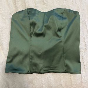 NWT Green Abercrombie & Fitch strapless top